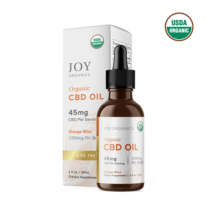 Joy Organics - CBD Oil - Orange Bliss Organic Broad Spectrum CBD Tincture - 45mg