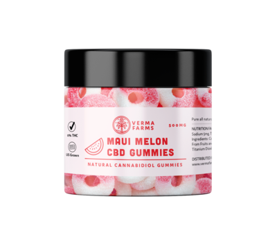 Verma Farms - CBD Edible - Maui Melon Gummies - 500mg