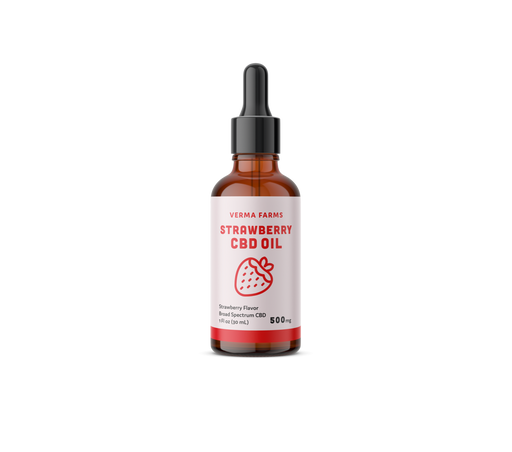 Verma Farms - CBD Tincture - Strawberry CBD Oil - 500mg