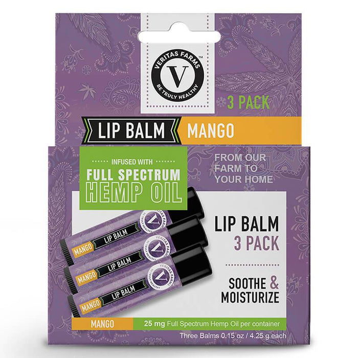 Veritas Farms - CBD Topical - Full Spectrum Mango Lip Balm - 25mg
