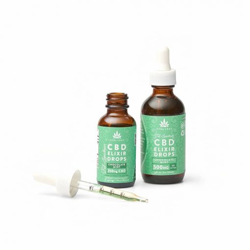 Vital Leaf - CBD Tincture - CBD Elixir Drops Chocolate Mint - 500mg