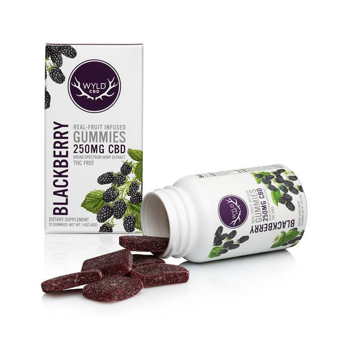 Wyld CBD - CBD Edible - Blackberry Gummies - 250mg-500mg