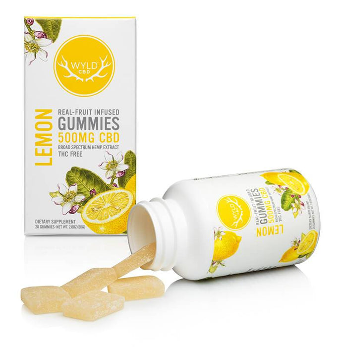 Wyld CBD - CBD Edible - Lemon Gummies - 250mg-500mg