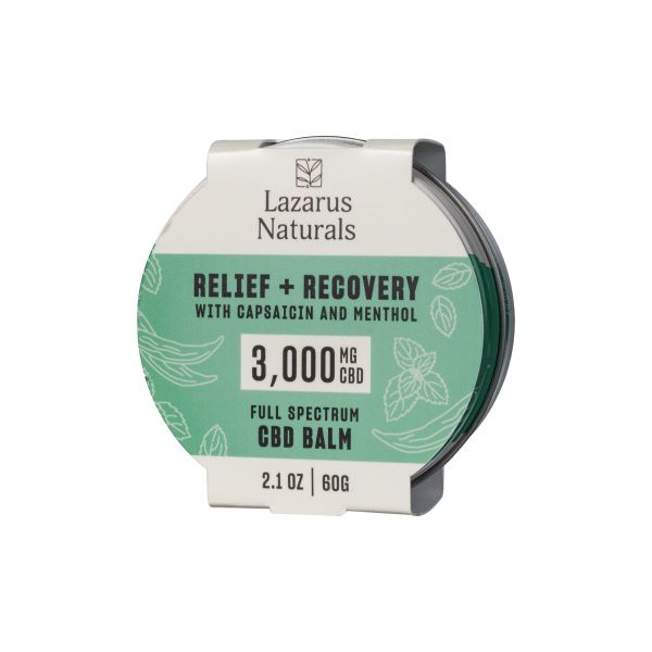 Lazarus Naturals - CBD Topical - Relief + Recovery Balm - 3000mg