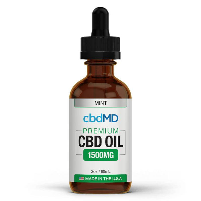 cbdMD - CBD Tincture - Broad Spectrum Mint - 300mg-3000mg