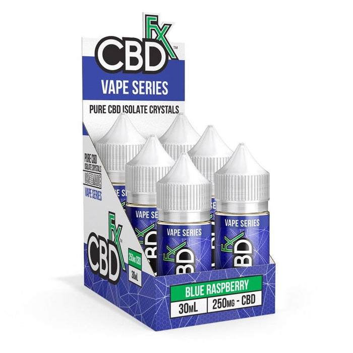 CBDfx - CBD Vape Juice - Blue Raspberry - 250mg-1000mg - Display