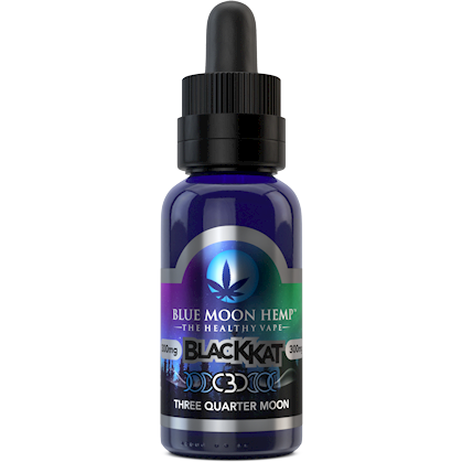 Blue Moon Hemp - CBD Vape - Black Kat Three Quarter Moon - 500mg