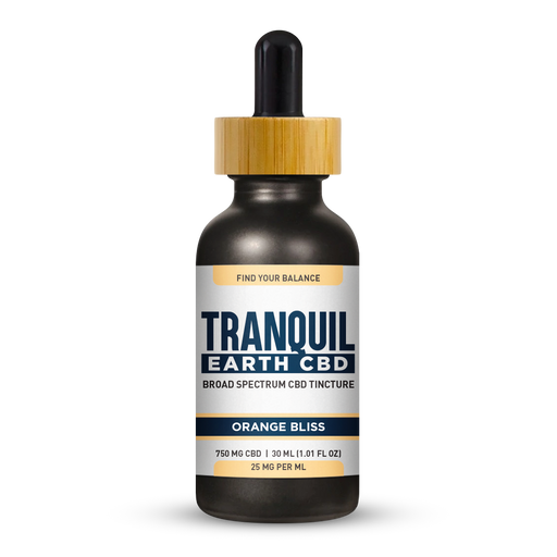 Tranquil Earth CBD - CBD Tincture - Broad Spectrum Orange Bliss - 25mg/ml