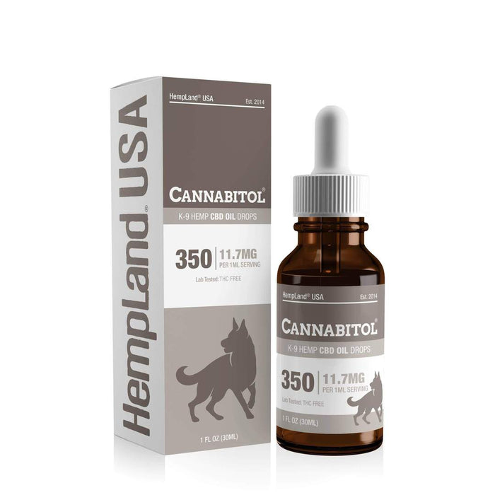 Hempland USA - CBD Pet - CANNABITOL® K-9 Drops - 350mg - Box