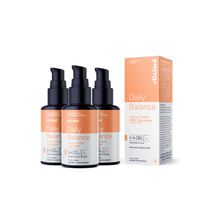 Elixinol - CBD Tincture - Daily Balance CBD Liposome - 3 Pack