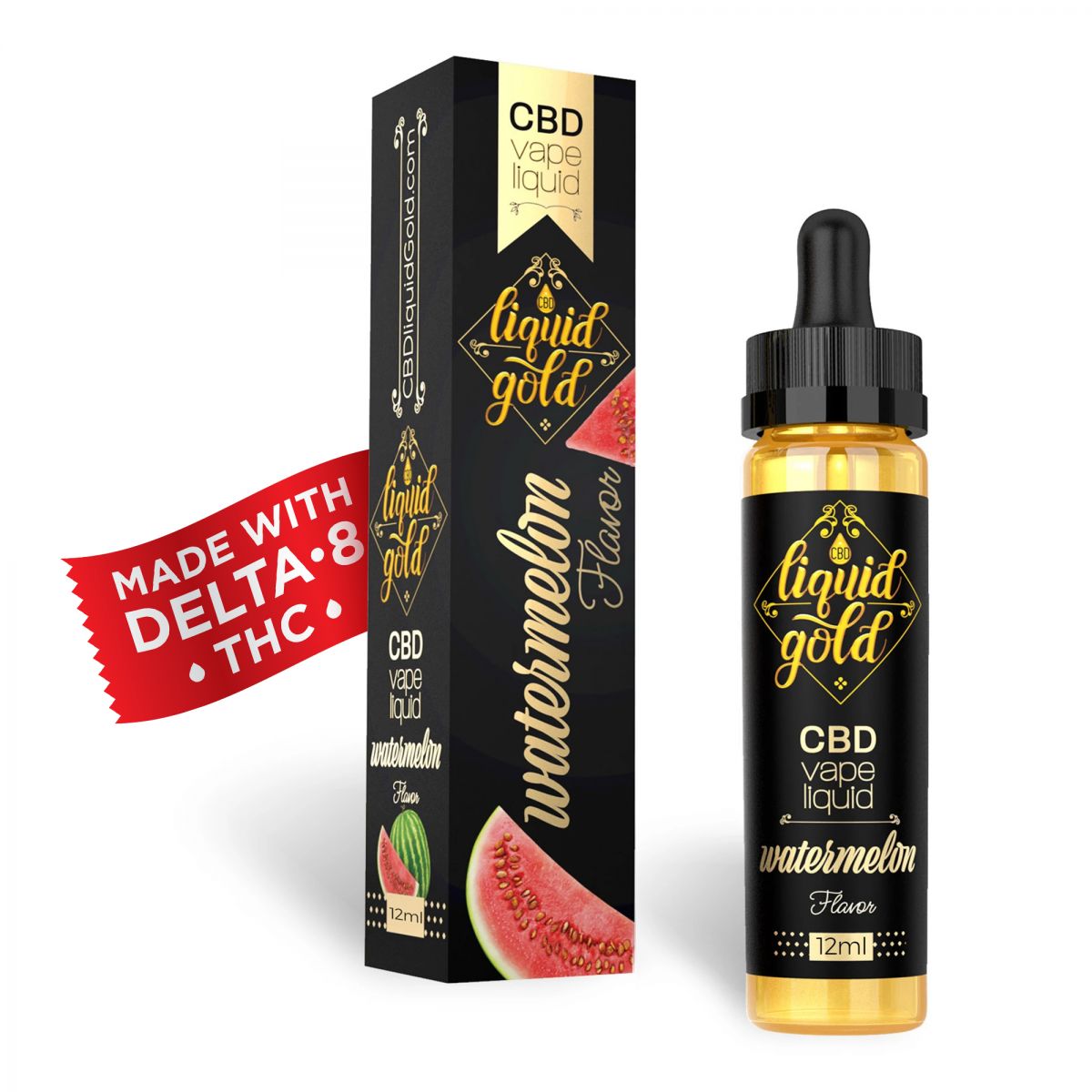 Liquid Gold CBD - Delta 8 Vape - Watermelon Vape Liquid - 500mg CBDdatabase.com Liquid Gold CBD - Delta 8 Vape - Watermelon Vape Liquid - 500mg CBDdatabase.com