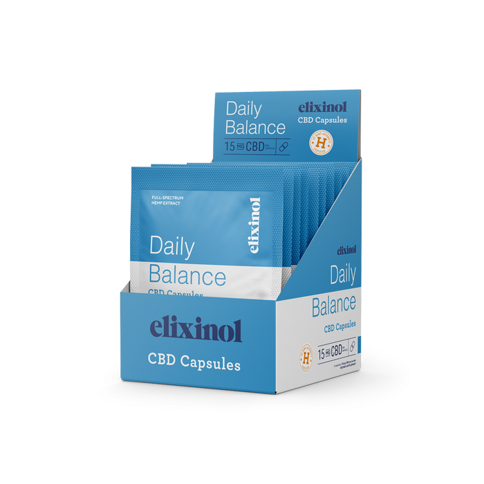 Elixinol - CBD Capsules - Daily Balance CBD Capsules - Full Spectrum - 10 Pack 2/Pack