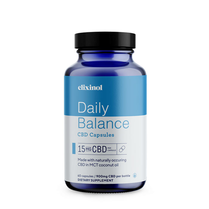 Elixinol - CBD Capsules - Daily Balance CBD Capsules - Full Spectrum