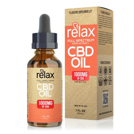 Diamond CBD - CBD Tincture - Relax Full Spectrum CBD Oil - 1000mg