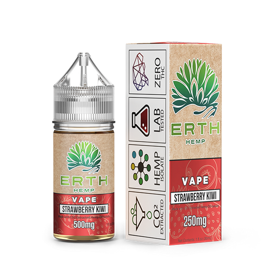 ERTH - CBD Vape Juice - Strawberry Kiwi - 250mg-1000mg