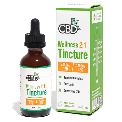 CBDfx - CBD Tincture - Wellness 2:1 Tincture - 500mg-4000mg