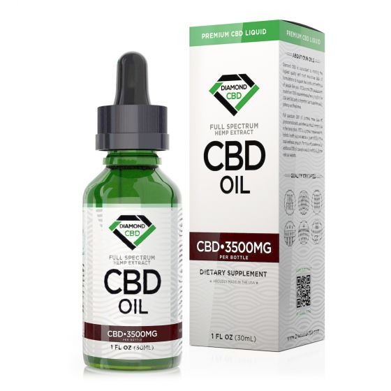 Diamond CBD - CBD Tincture - Unflavored Diamond CBD Oil - 3500mg