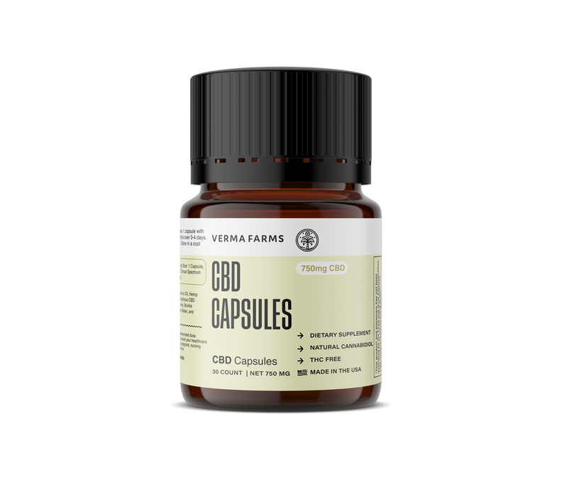 Verma Farms - CBD Capsules - CBD Capsules - 750mg