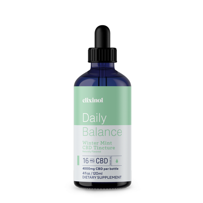 Elixinol - CBD Tincture - Daily Balance CBD Tincture - Broad Spectrum - 120ml - 4000mg